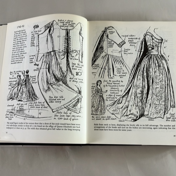 EXC 1985 Costume in Detail 1730-1930 BOOK Theatre Illustrator Designer Doll Draw - Picture 13 of 17